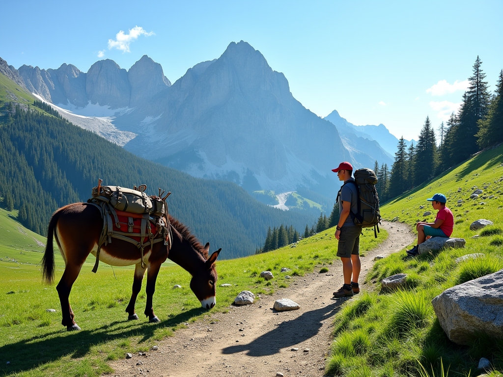 A family getaway on four legs: donkey trekking through the Spanish Pyrenees