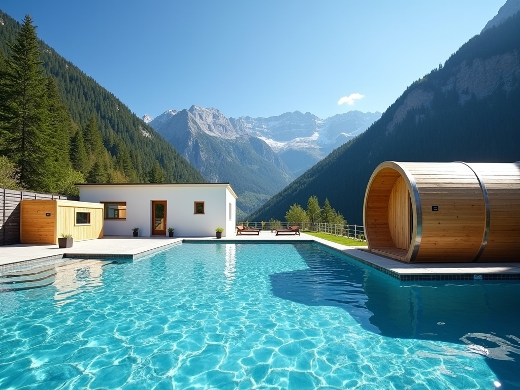 Alpine spa escape: thermal springs and hiking beneath Mont Blanc